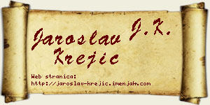 Jaroslav Krejić vizit kartica